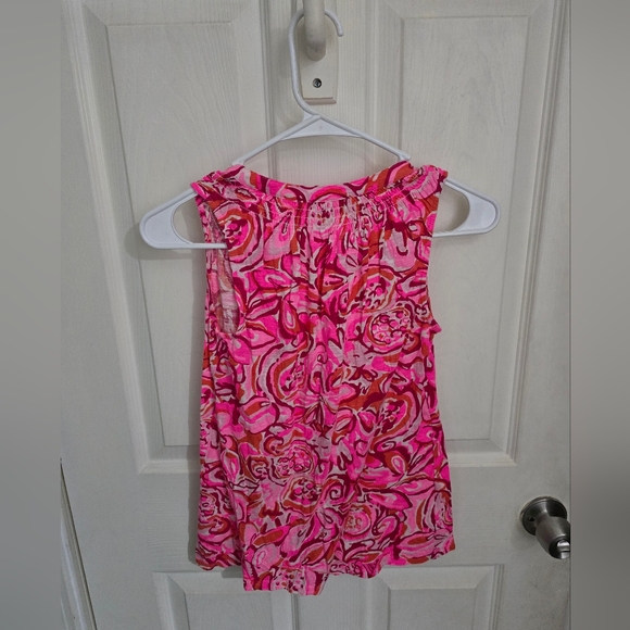 Lilly Pulitzer Womens Essie Tank Top Pink Pout Mango Salsa Size XXS - Picture 12 of 12